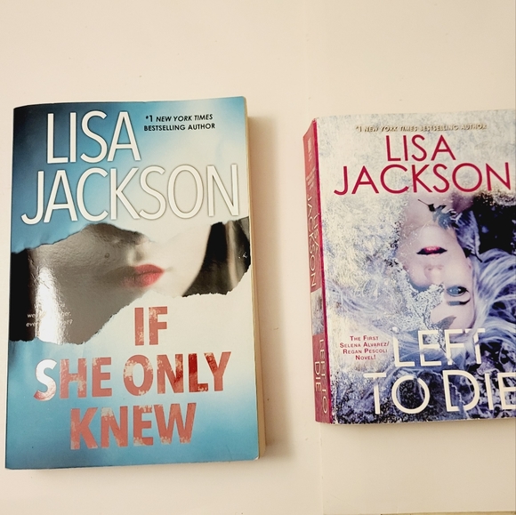 Lot Of 2 Lisa Jackson Books Left To Die If She Only Knew - Picture 1 of 4